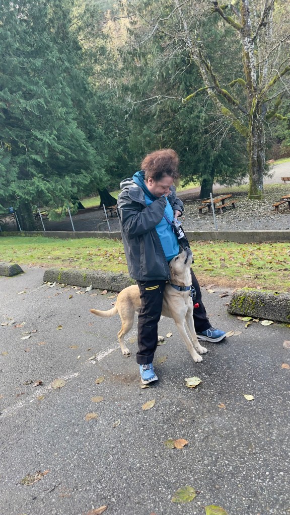 “Inside”
The recall command I give to my dog